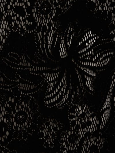 MSGM: Velvet flock lace mini dress
