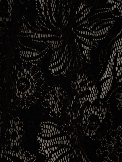 MSGM: Velvet flock lace top