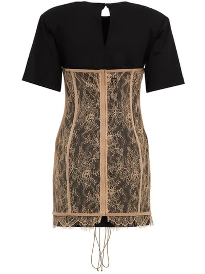 Giuseppe Di Morabito: Mini dress with lace