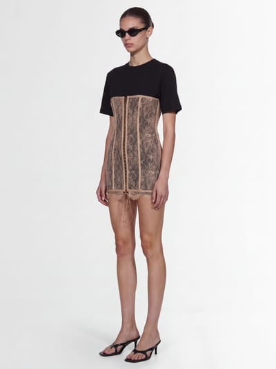 Giuseppe Di Morabito: Mini dress with lace