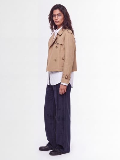 CRUNA: Wide leg mid rise pants