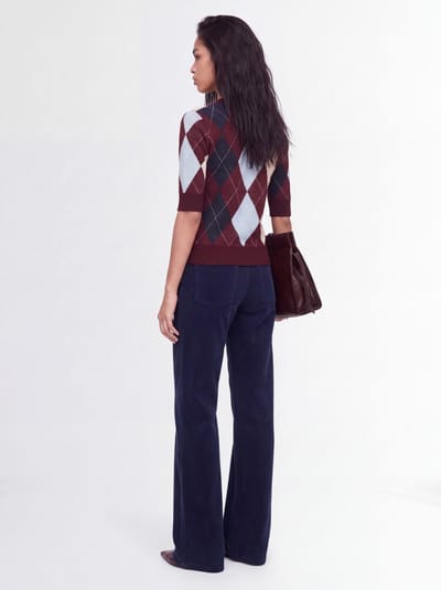 CRUNA: Wide leg mid rise pants