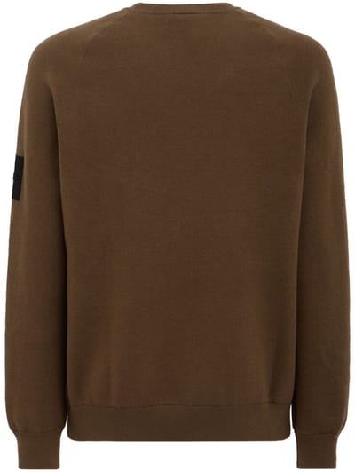 OUTHERE: Woodveil cotton blend crewneck sweater