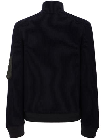 Sacai: Wool Knit Blouson