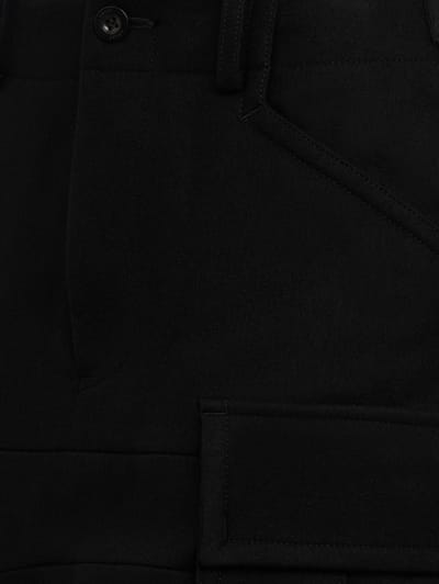 Sacai: Jupe en Melton de Laine