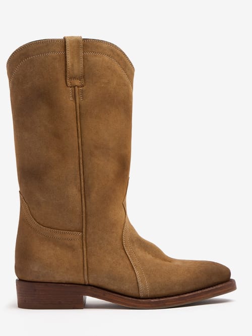 Jil Sander: 20mm Bruce suede cowboy boots