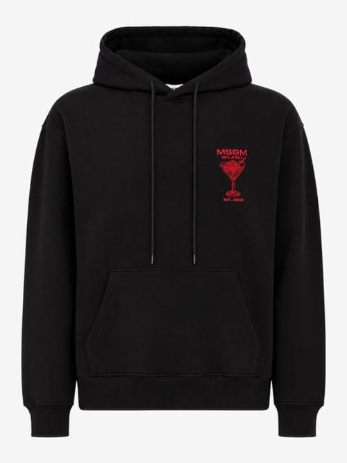 MSGM: Back printed hoodie