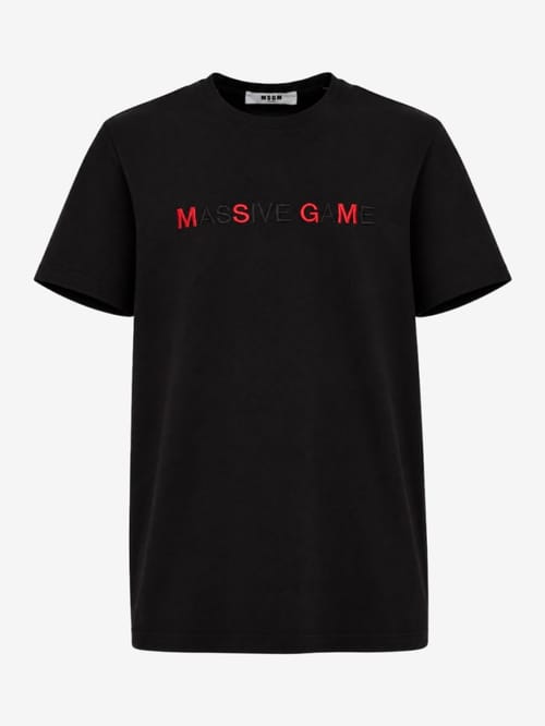 MSGM: Printed short sleeve t-shirt