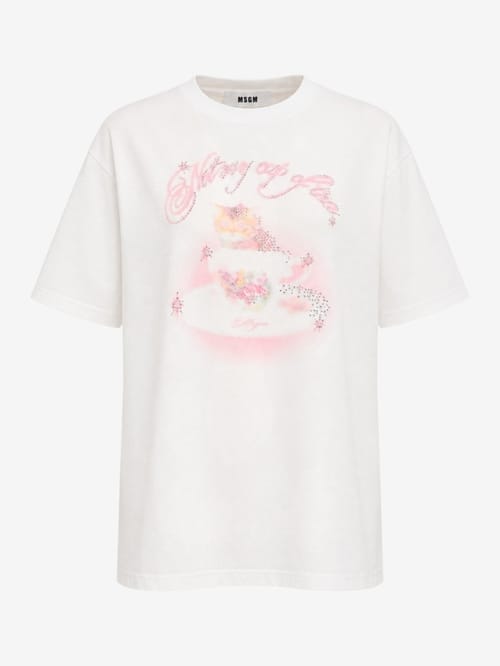 MSGM: Printed oversize t-shirt