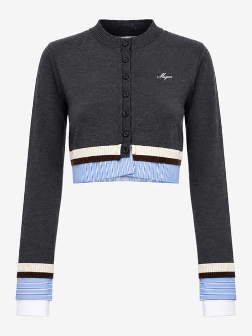 MSGM: Mini cardigan with logo