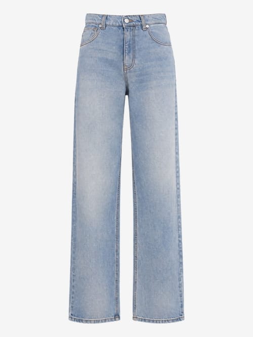 MSGM: Wide leg mid rise jeans