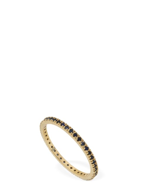 Vanzi: Annagreta thin 18kt gold & sapphire ring