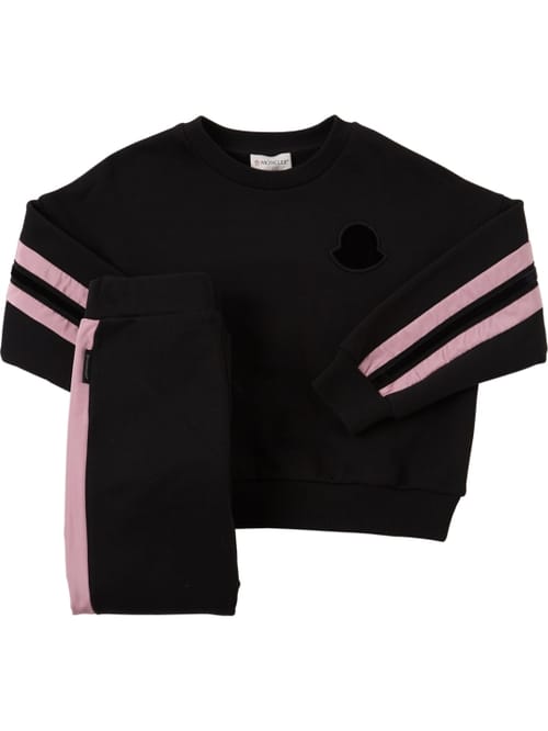 Moncler: COTTON SWEATSHIRT & SWEATPANTS