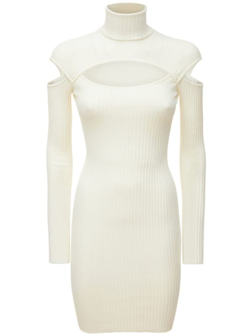 Andreadamo: LVR EXCLUSIVE RIB KNIT MINI DRESS