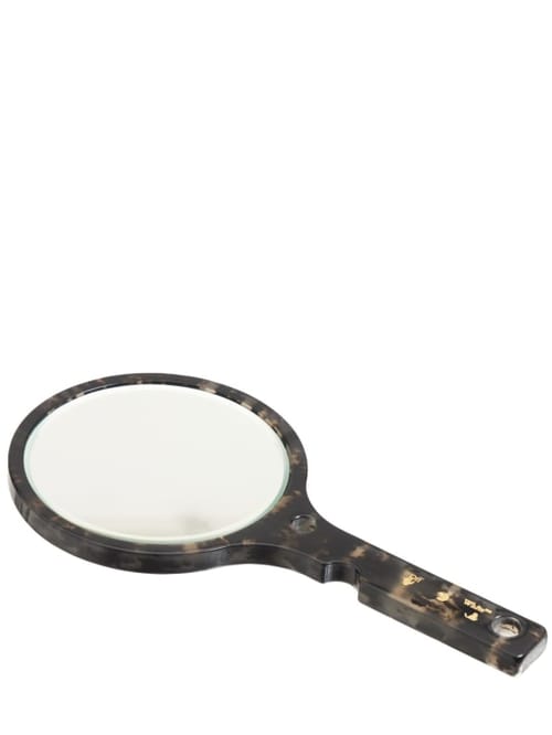 Off-White: Meteor dark havana gold hand mirror