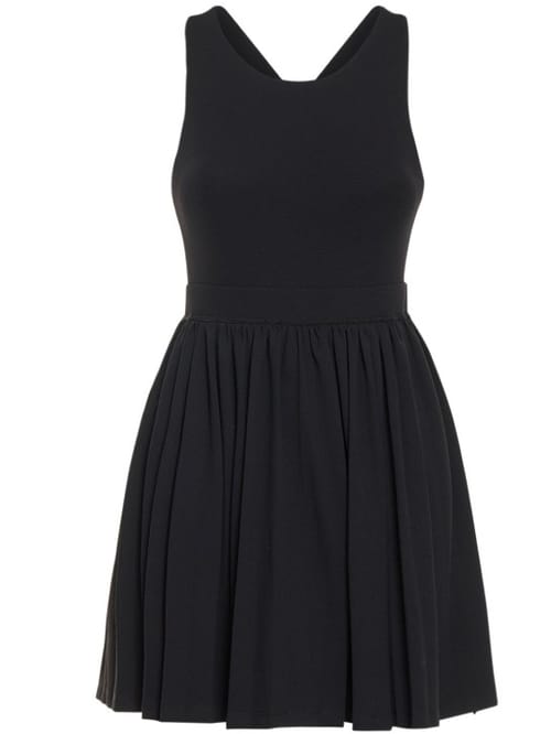 Marysia: Flared stretch-jersey mini dress
