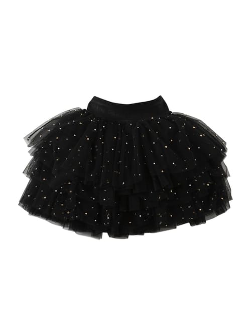 Balmain: Sequined tulle skirt