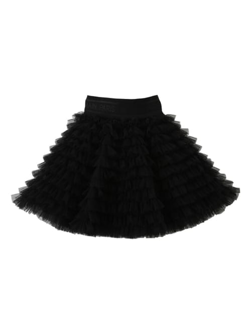 Balmain: Ruffled tulle skirt