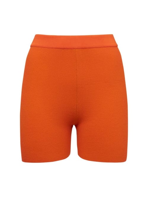 Jacquemus: Le Short Arancia knit cycling shorts