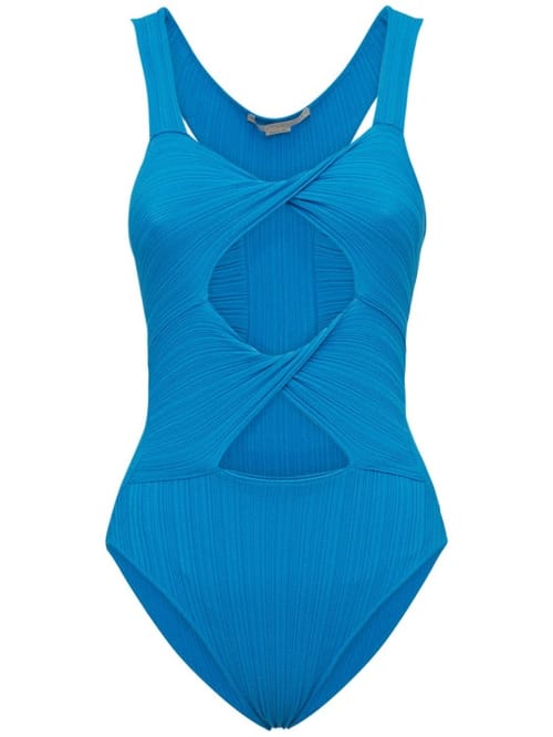 Stella McCartney: Cutout viscose blend knit bodysuit