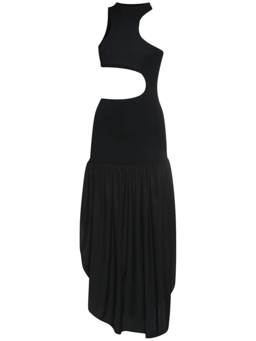 Stella McCartney: Silk midi dress with cut-out