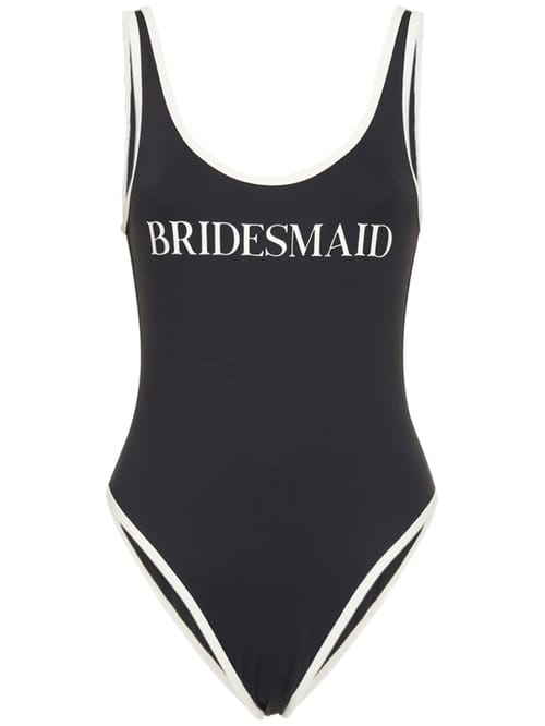Weworewhat: Bridesmaid scoop one piece swimsuit