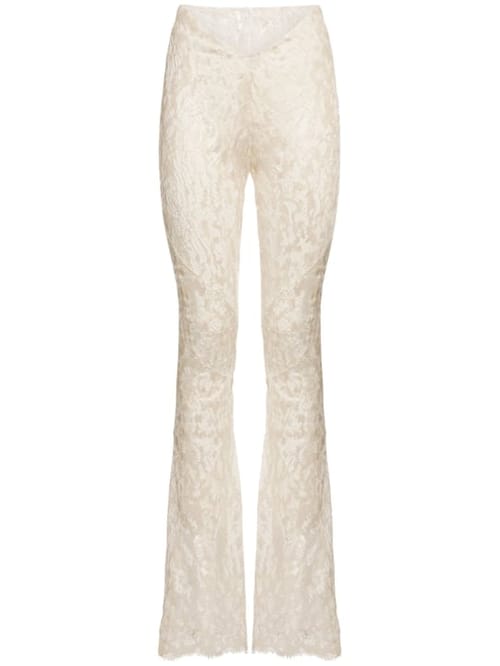 Dion Lee: 混棉蕾丝喇叭裤