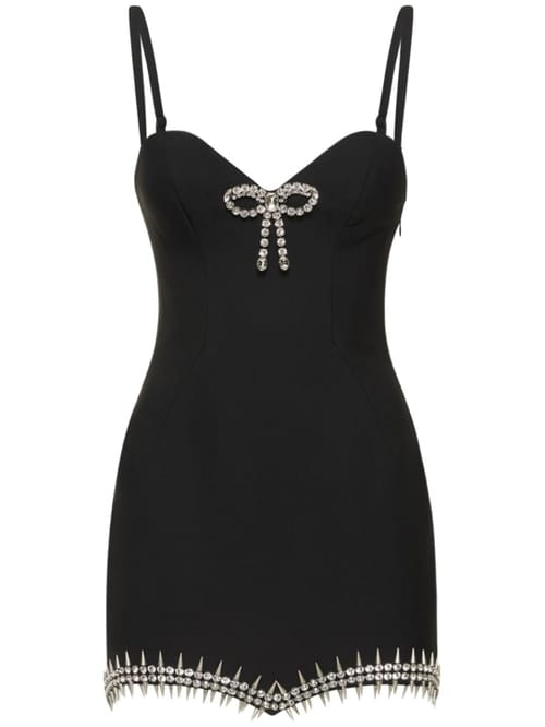 Area: Robe courte avec cristaux et clous