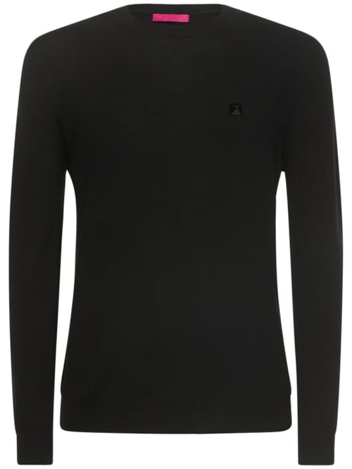 Valentino: Icon Stud羊毛针织毛衣