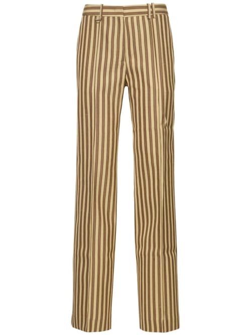 Jacquemus: Le Pantalon Camargue亚麻混纺裤子