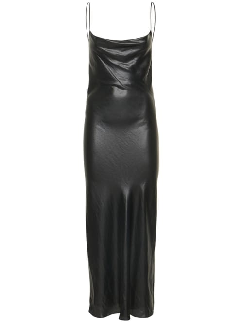 Stella McCartney: Vestido largo de raso con espalda abierta