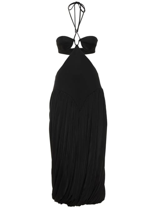 Stella McCartney: Abito midi cut out all'americana