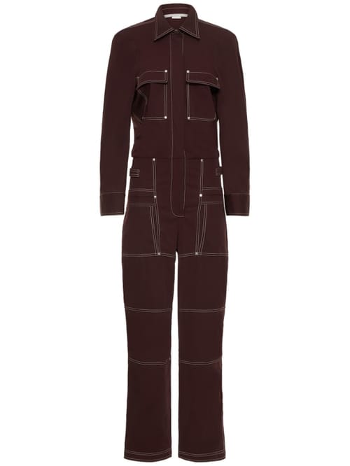 Stella McCartney: 棉质斜纹连身裤