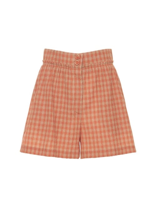 ALTUZARRA: Thor格纹泡泡纱迷你短裤