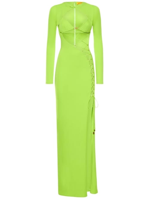 Dundas: Vestido largo de jersey con aberturas