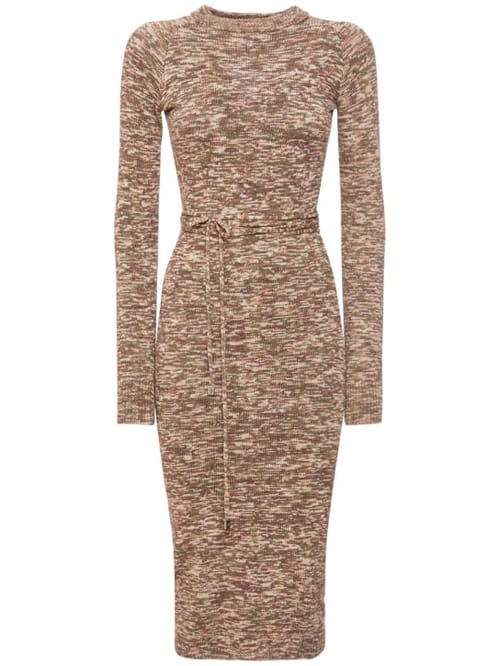 The Attico: Cut-out knit midi dress