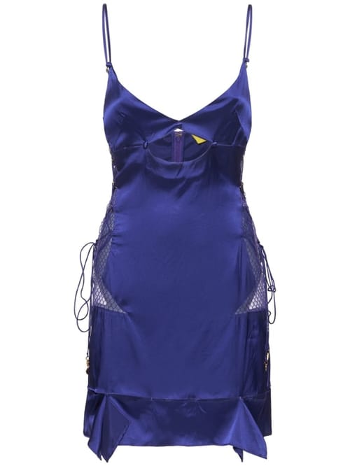 Dundas: Minikleid mit Mesh-Einsätzen