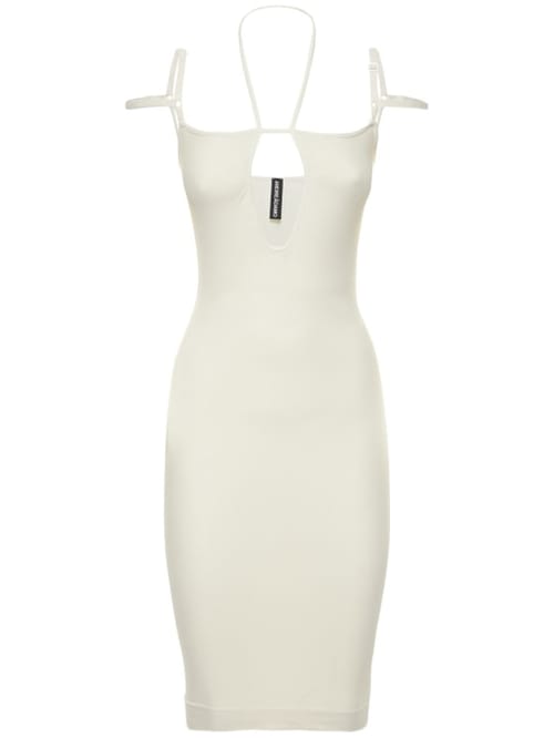 Andreadamo: Stretch midi dress with cut-out