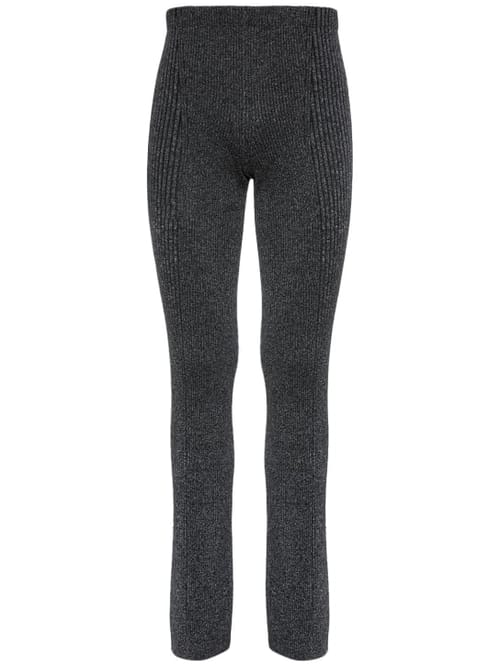 Dion Lee: 反光羊毛混纺针织裤子