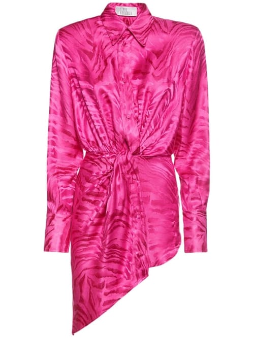 Giuseppe Di Morabito: Draped mini shirt dress