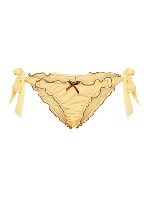 FRANKIES BIKINIS: Colby褶饰比基尼泳裤