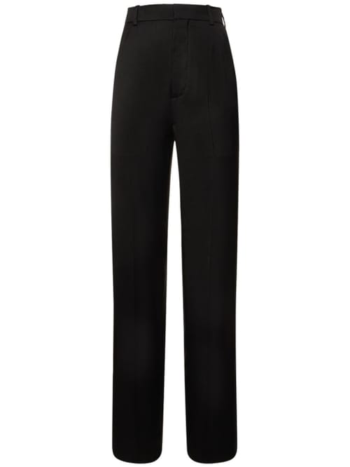 Ann Demeulemeester: Gertie高腰绸缎直筒裤