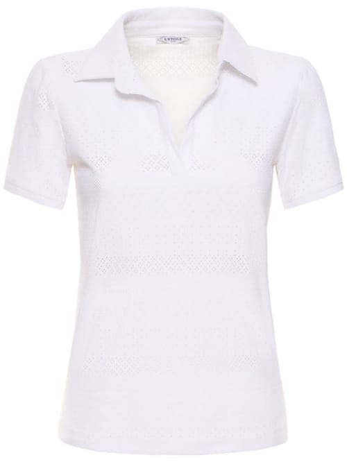 L'etoile Sport: 蕾丝POLO衫