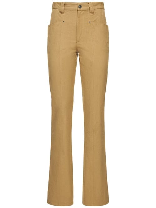 Isabel Marant: Vokayae棉质直筒裤