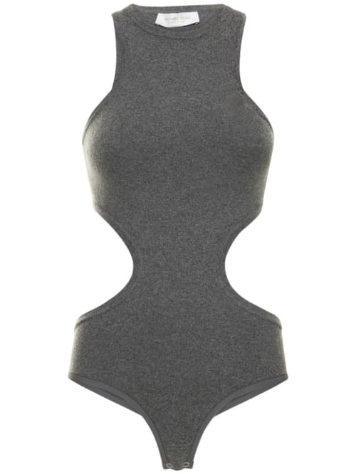 Michael Kors Collection: 罗纹羊绒平纹针织镂空连体衣