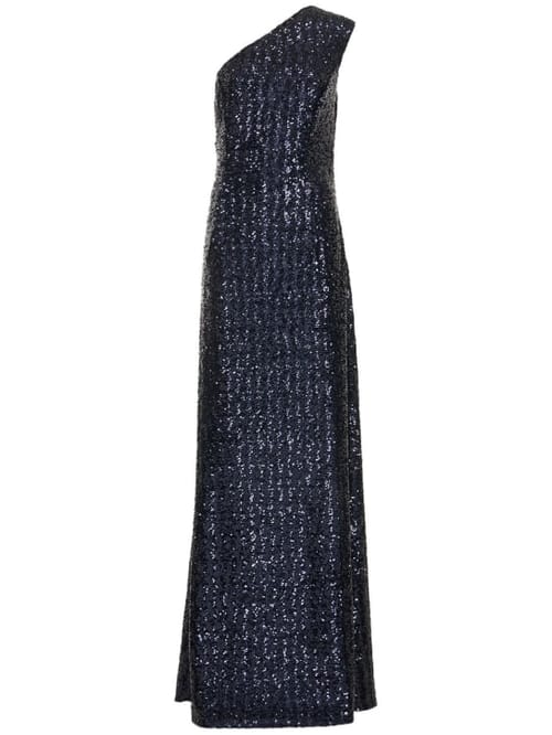 Michael Kors Collection: Abito lungo monospalla con paillettes