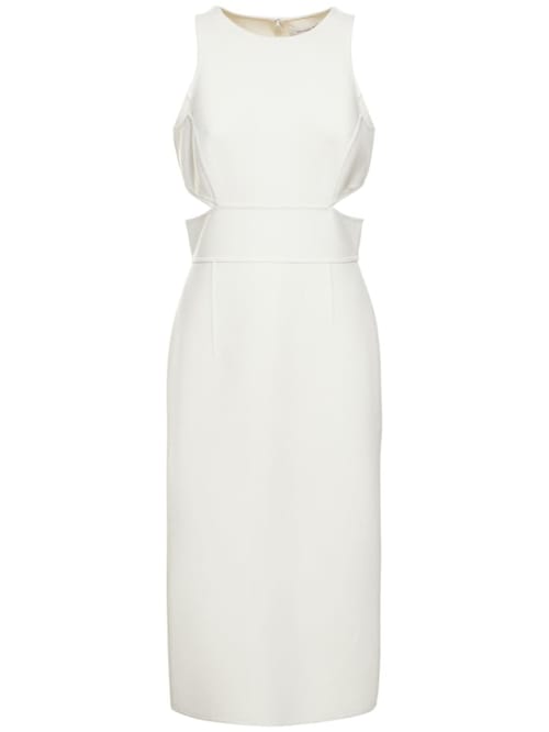 Michael Kors Collection: Wool midi dress with cutouts