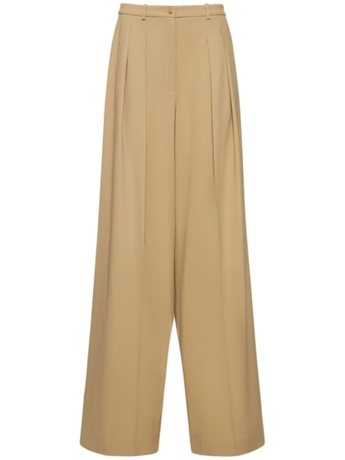 Michael Kors Collection: 高腰哔叽羊毛阔腿裤