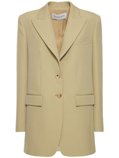 Michael Kors Collection: Serge初剪羊毛单排扣西服夹克
