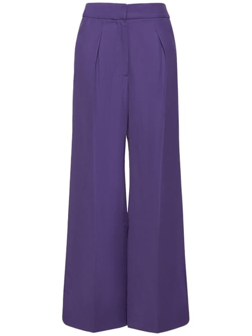 Jacquemus: Le Pantalon Banha绉纱阔腿裤